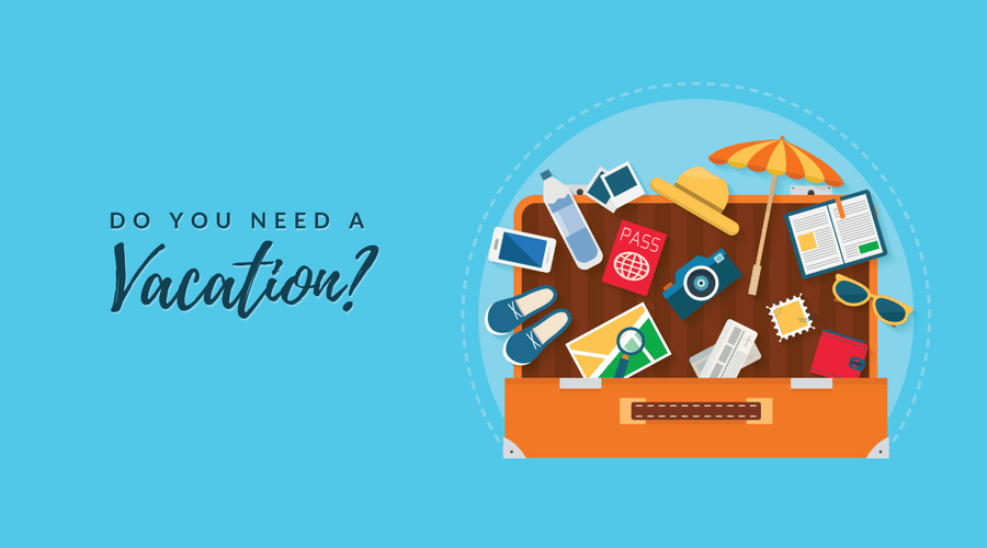 do you need a vacation illustration