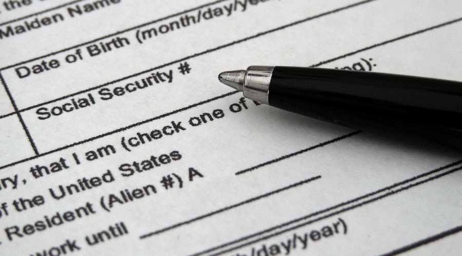 blank I-9 form